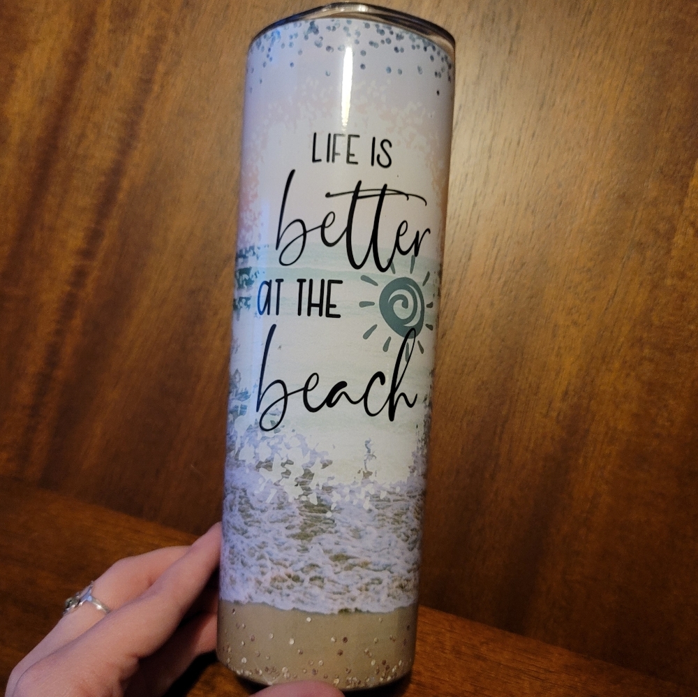 20 oz Tumbler- Life is Better at the Beach